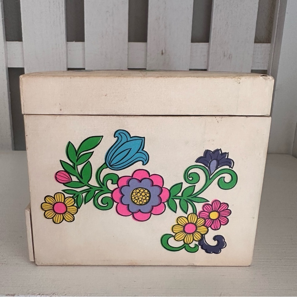 Vintage Japanese Ballerina Music Box Jewelry Box Floral Wood Spinning Dancer - Picture 3 of 15